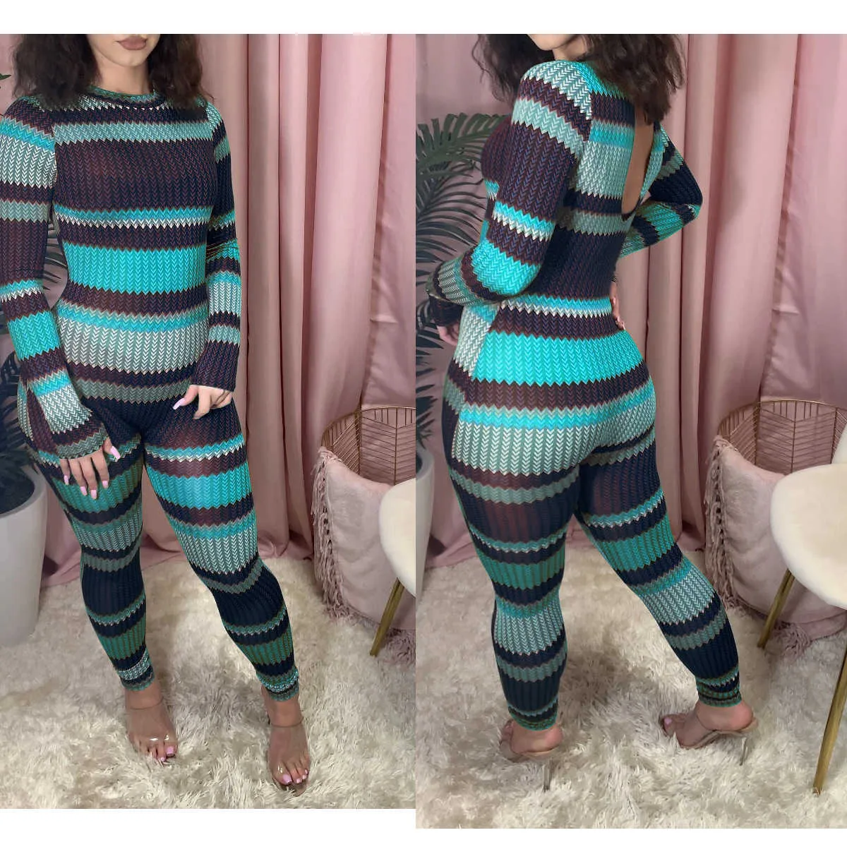 Wholesale women's fashion printed onesie jumpsuit(CL8271)