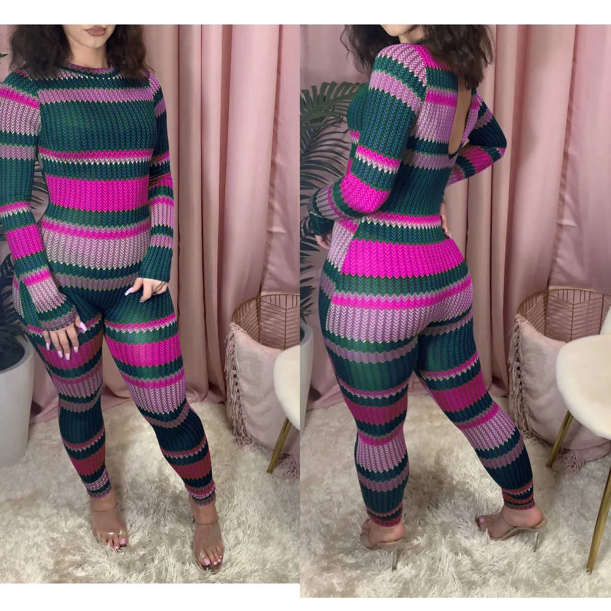 Wholesale women's fashion printed onesie jumpsuit(CL8271)