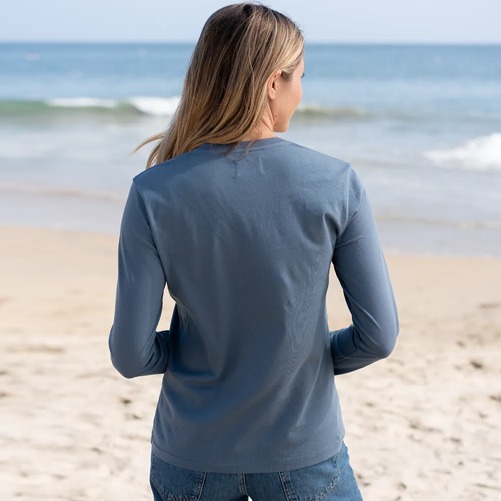 Womens Long Sleeve V-neck