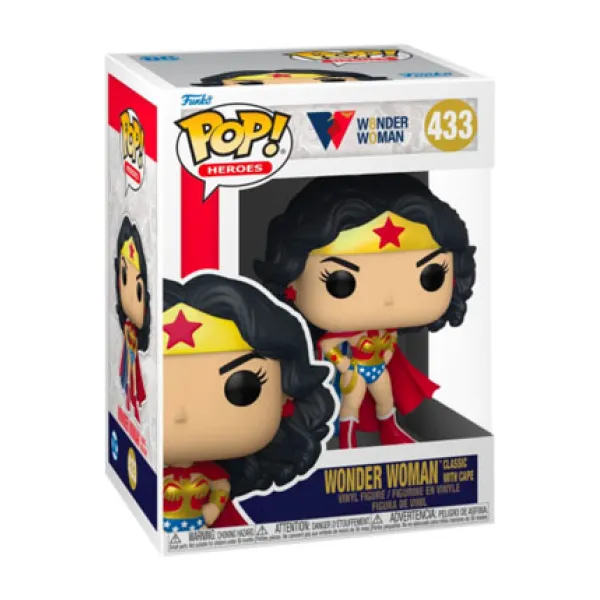 Wonder Woman - Classic with Cape 80th Anniversary Pop! Vinyl