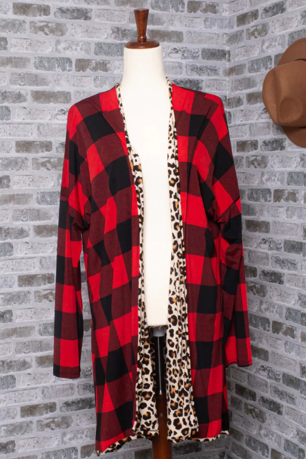 Wonderful Time Buffalo Plaid Cardigan